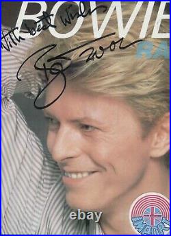 Autograph Signed DAVID BOWIE sur Pochette LP 33T IMPORT Année 1982