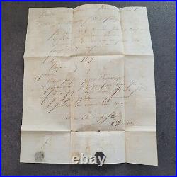 Autographe 1837 Charlotte CHAPPUIS Vve MULLER (1795-1880) fille de NAPOLEON I°