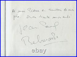 Autographe Dédicace EXCEPTIONNELS de JEAN PAUL BELMONDO à Pierre TCHERNIA Livre
