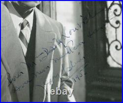 Autographe Dédicace ORIGINAL du Grand Acteur JEAN GABIN sur Photo d'exploitation