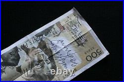 Autographe Gainsbourg Billet 500 Francs GAINSBOURG + Certificat Authenticité
