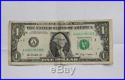 Autographe JOHNNY HALLYDAY sur Dollar Signé à Las Vegas1996 Dedicace HALLYDAY