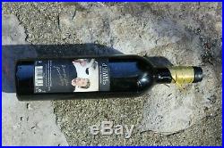 Autographe Johnny Hallyday Bouteille Vin HALLYDAY Dédicace Wine Johnny Hallyday