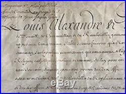 Autographe LOUIS-ALEXANDRE DE BOURBON Louis XIV Montespan DUC NOAILLES Saint-Cyr