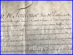 Autographe LOUIS-ALEXANDRE DE BOURBON Louis XIV Montespan DUC NOAILLES Saint-Cyr