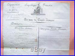 Autographe Napoleon Bonaparte Nomination Officier Art Revolution Empire