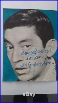 Autographe Original De Serge Gainsbourg (1964)