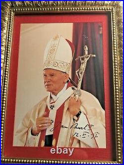 Autographe Pape Saint Jean-Paul II Karol Józef Wojtya Pope Saint John Paul II