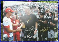 Autographe Schumacher Zidane Juin 2017 Circuit Magny Cours au profit association