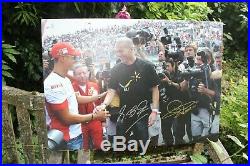Autographe Schumacher Zidane Juin 2017 Circuit Magny Cours au profit association