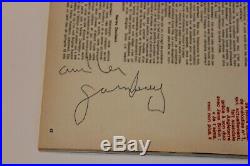 Autographe Serge Gainsbourg 1969 sur Rock and Folk Rare Dédicace Gainsbourg 1969