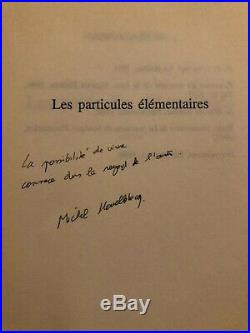 Autographe original de Michel Houellebecq Dédicace et citation sur livre