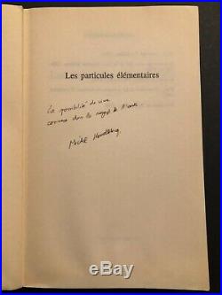 Autographe original de Michel Houellebecq Dédicace et citation sur livre