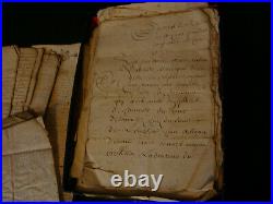 Auvergne importants documents manuscrits concernant les villages de Lebregeal