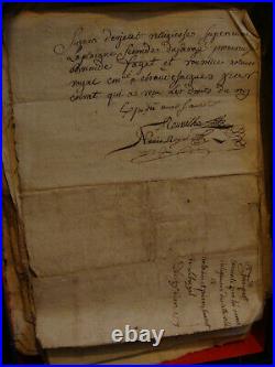 Auvergne importants documents manuscrits concernant les villages de Lebregeal