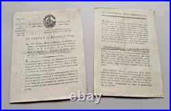 Avis de recherche Attentat de la rue Nicaise contre NAPOLEON. 1801