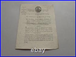 Avis de recherche Attentat de la rue Nicaise contre NAPOLEON. 1801