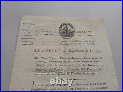 Avis de recherche Attentat de la rue Nicaise contre NAPOLEON. 1801