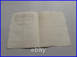 Avis de recherche Attentat de la rue Nicaise contre NAPOLEON. 1801