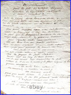BACULARD D'ARNAUD (François de, 1718-1805). Ecrivain, brouillons et lettres
