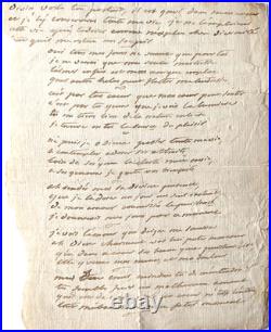 BACULARD D'ARNAUD (François de, 1718-1805). Ecrivain, brouillons et lettres