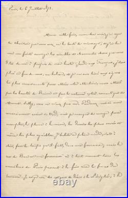 BANVILLE (Théodore Faullain de) 2 l. A. Signées, 1 à Catulle Mendès, 1 à Leroy