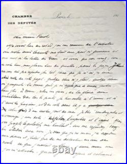 BARRES (Maurice) Lettres l'une de jeunesse, l'autre à Finot et Lettre de MORES