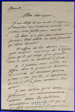 BARRES (Maurice) Lettres l'une de jeunesse, l'autre à Finot et Lettre de MORES