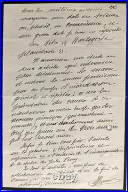 BARRES (Maurice) Lettres l'une de jeunesse, l'autre à Finot et Lettre de MORES
