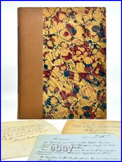 BAUDELAIRE et Sainte-Beuve Lettres autographes signées Vandérem Schuck