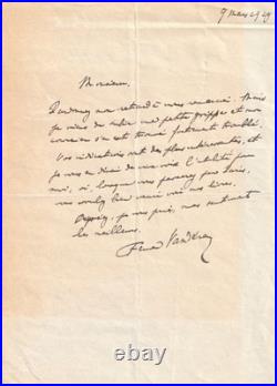 BAUDELAIRE et Sainte-Beuve Lettres autographes signées Vandérem Schuck