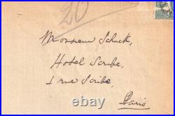 BAUDELAIRE et Sainte-Beuve Lettres autographes signées Vandérem Schuck
