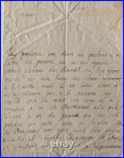 BELZUNCE évêque de Marseille, autographe signée au sujet du provicaire de Bandol