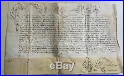 BULLE-PAPE CLEMENT XI manuscrite en son nom en 1706-très rare -parchemin-RARE