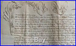 BULLE-PAPE CLEMENT XI manuscrite en son nom en 1706-très rare -parchemin-RARE