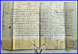 BULLE-PAPE INNOCENT XII (A. PIGNATELLI) 1697 manuscrite en son nom -très rare