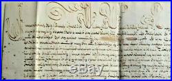 BULLE-PAPE INNOCENT XII (A. PIGNATELLI) 1697 manuscrite en son nom -très rare