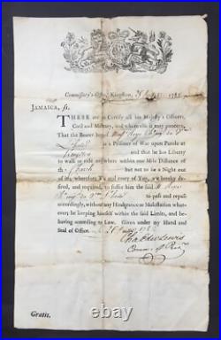 Bataille navale des Saintes Prisonnier français Jamaïque 1782