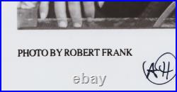 Beau portrait d'Allen Ginsberg par Robert Franck. Autographe d'Allen Ginsberg