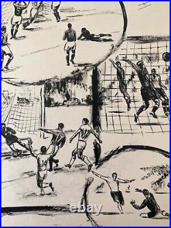Belle Planche De Dessins Sportifs 1960 Football (11)