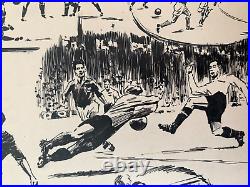 Belle Planche De Dessins Sportifs 1960 Football (15)