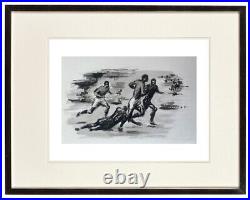Belle Planche De Dessins Sportifs 1960 Rugby (36)