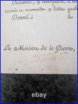 Brevet De Sous Lieutenant Signe Napoleon Bonaparte Et Berthier An XI