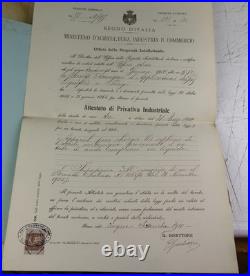 Brevet d'invention italien 1910 déposé par Emile Bert (siphon gaz liquéfié)
