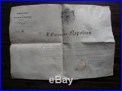Brevet fleuriste fournisseur de l'imperatrice Eugenie et empereur Napoleon III