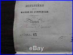 Brevet fleuriste fournisseur de l'imperatrice Eugenie et empereur Napoleon III