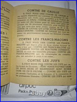 Brochure JEUNES. UNISSEZ-VOUS! U. P. J. F, 1941, Doriot PPF collaboration