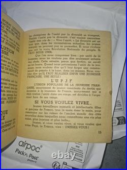 Brochure JEUNES. UNISSEZ-VOUS! U. P. J. F, 1941, Doriot PPF collaboration