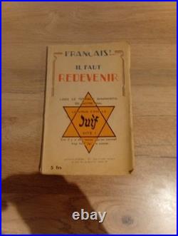 Brochure de propagande imprimée en français, avec couverture illustrée et texte