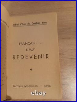 Brochure de propagande imprimée en français, avec couverture illustrée et texte